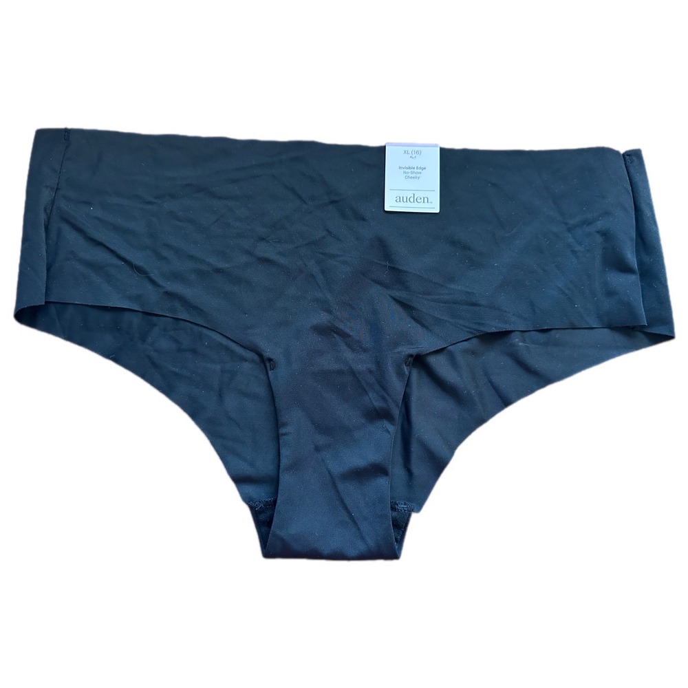 auden Black XL Invisible Edge No Show Cheeky Panty Underwear